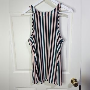 Torrid Multicolor Striped Tank Top